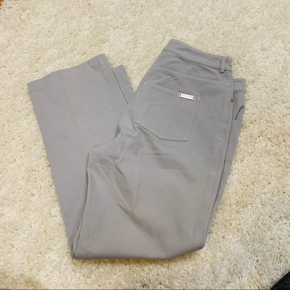 NWOT St. John Grey Straight Leg Jeans